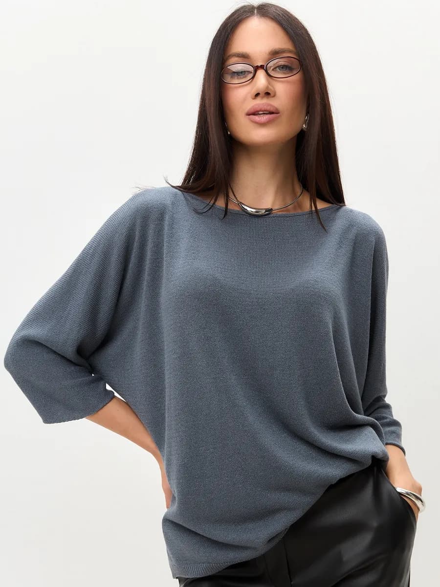 Джемпер модный для офиса Кофта женская оверсайз