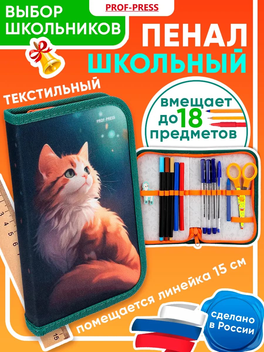 Пенал школьный для девочки