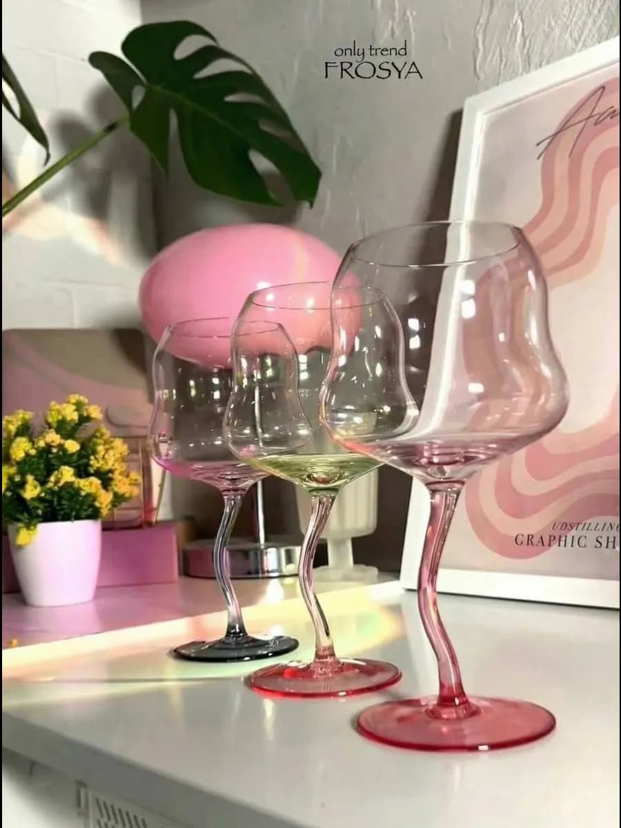 Новогодние бокалы набор 3 шт pinterest