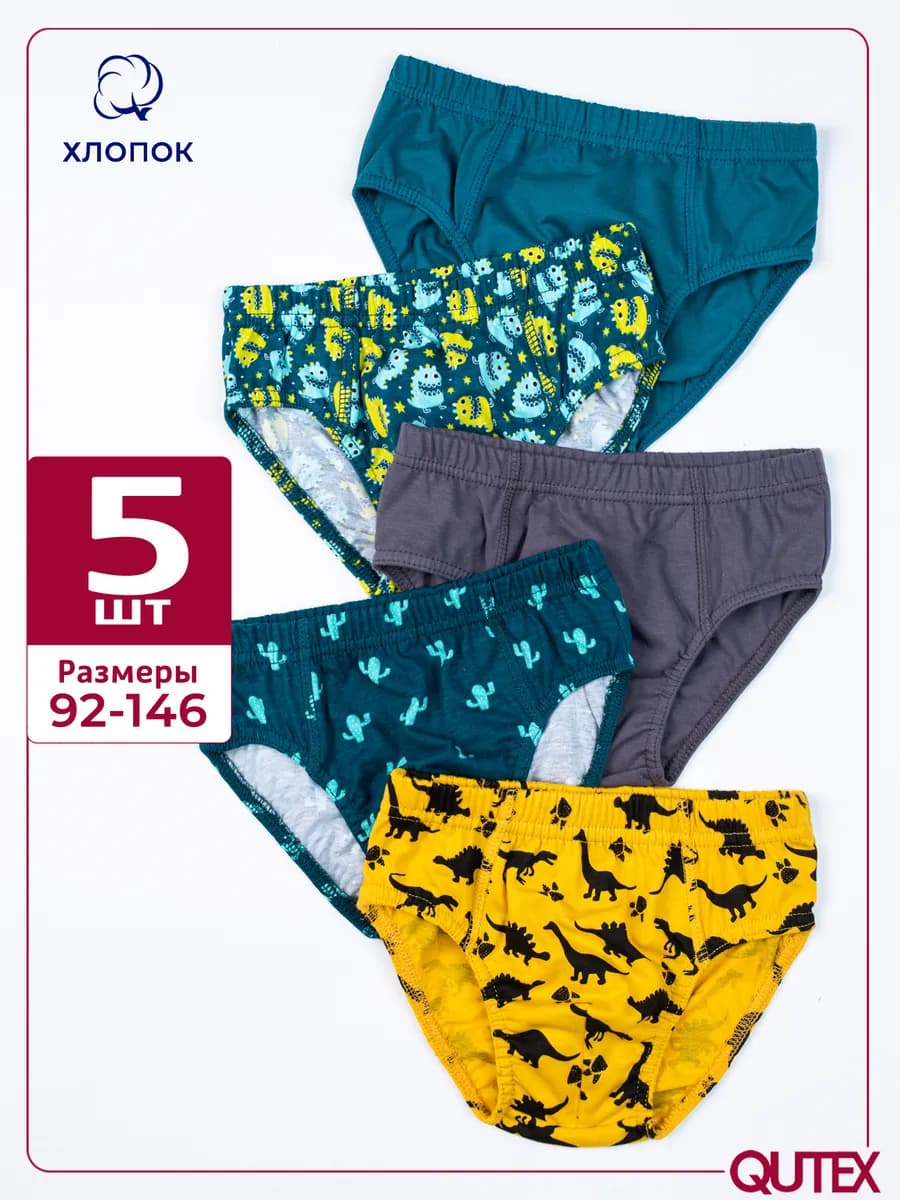 Трусы слипы для мальчика набор, 5 шт