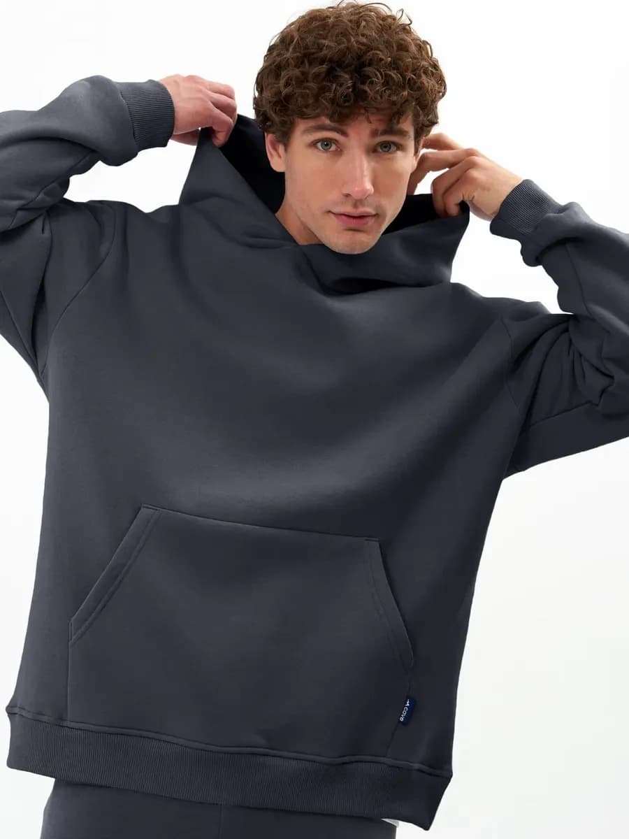 Худи с начесом теплое с капюшоном