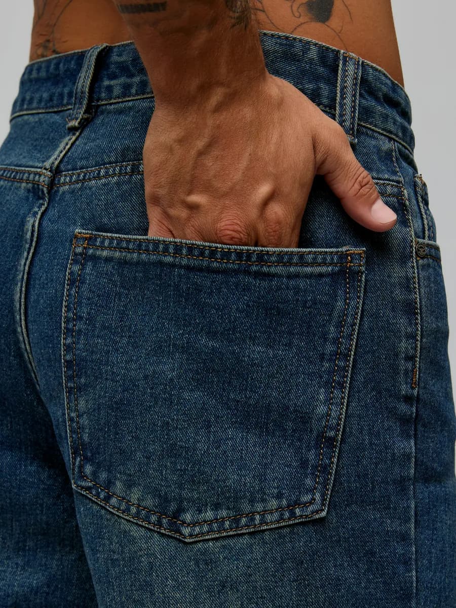 Джинсы мужские бананы - фото 1