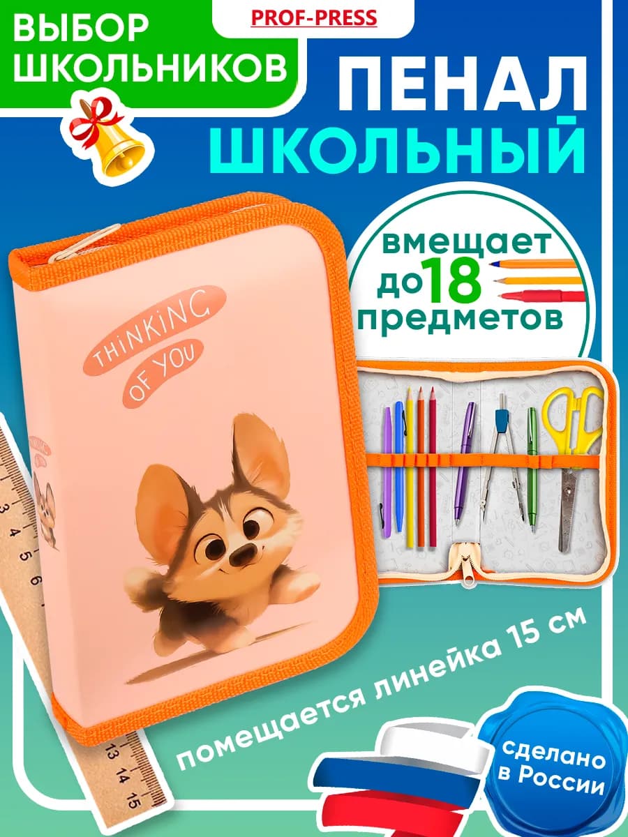 Пенал школьный для девочки