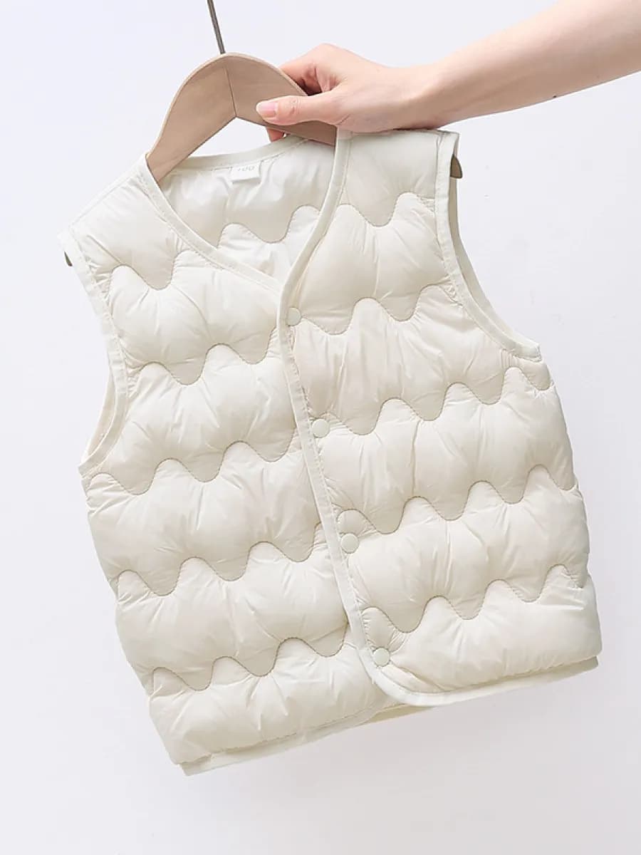 Ультралегкая жилетка-поддева для девочки базовая