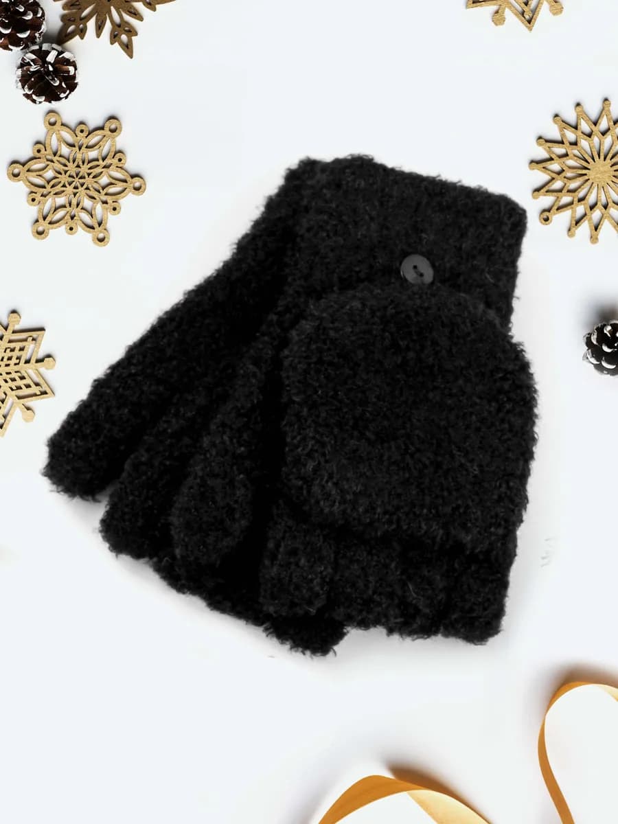 Перчатки-варежки (митенки)