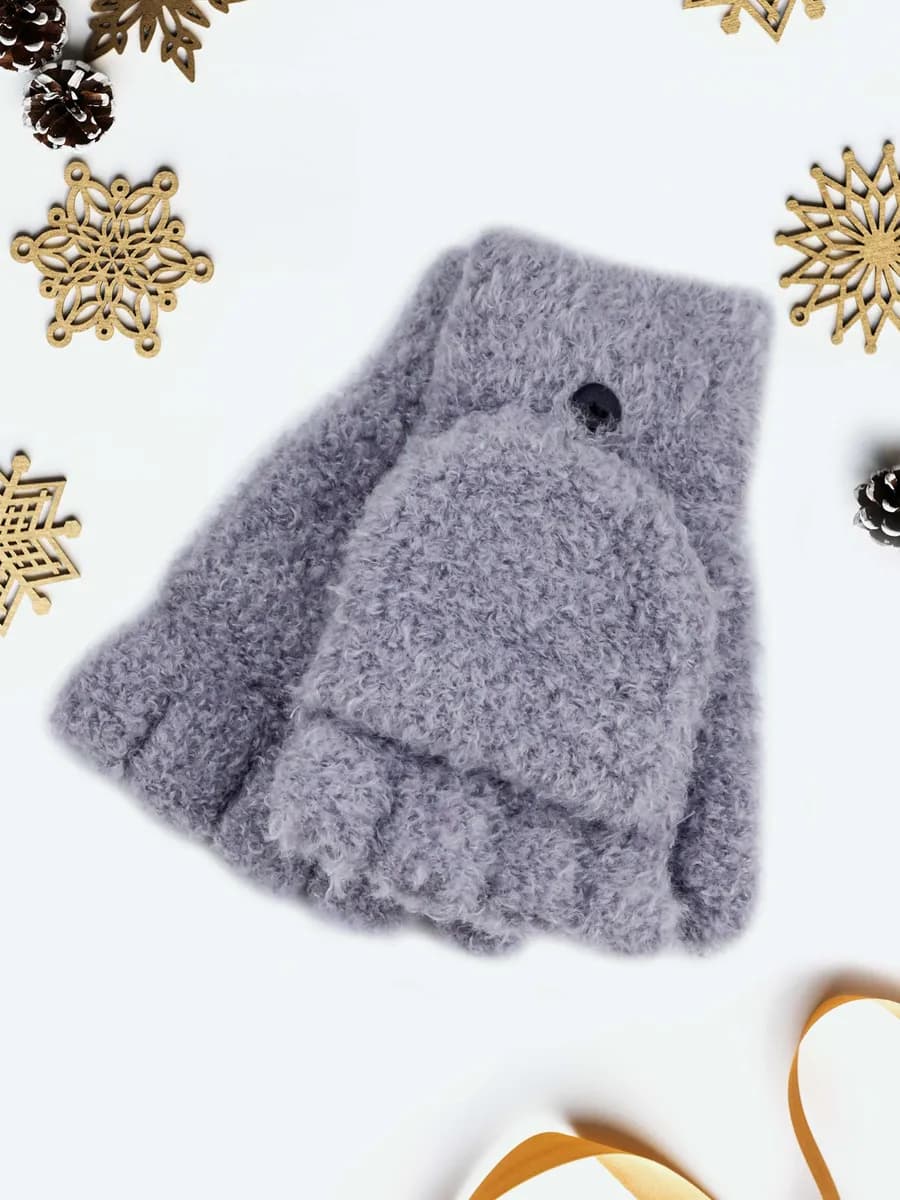 Перчатки-варежки (митенки)