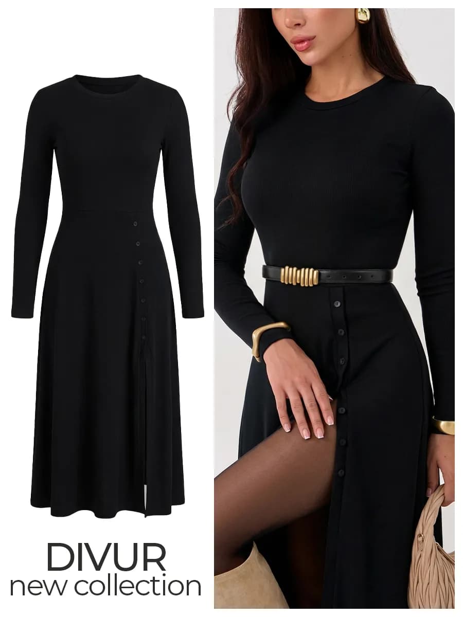 Платье трикотажное с разрезом праздничное