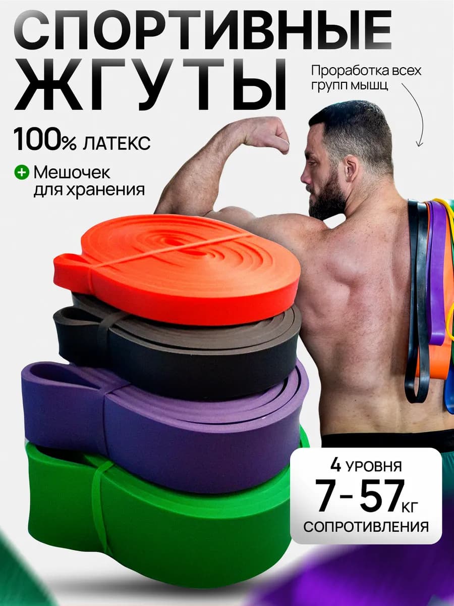 Резинки для подтягивания набор жгутов