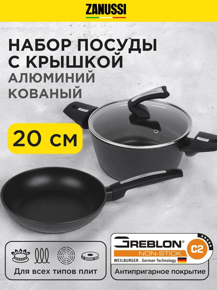 Набор посуды сковорода и кастрюля