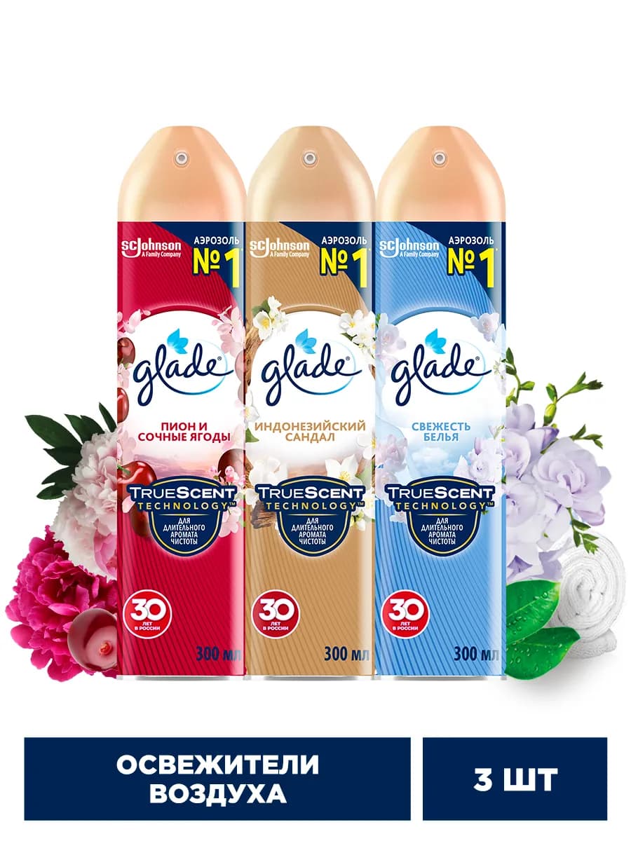 Набор освежителей воздуха №3, 300 мл - 3 шт