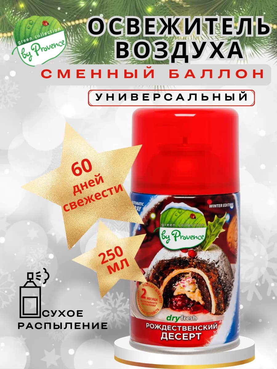 Освежитель воздуха сменный баллон Рождественский 250мл