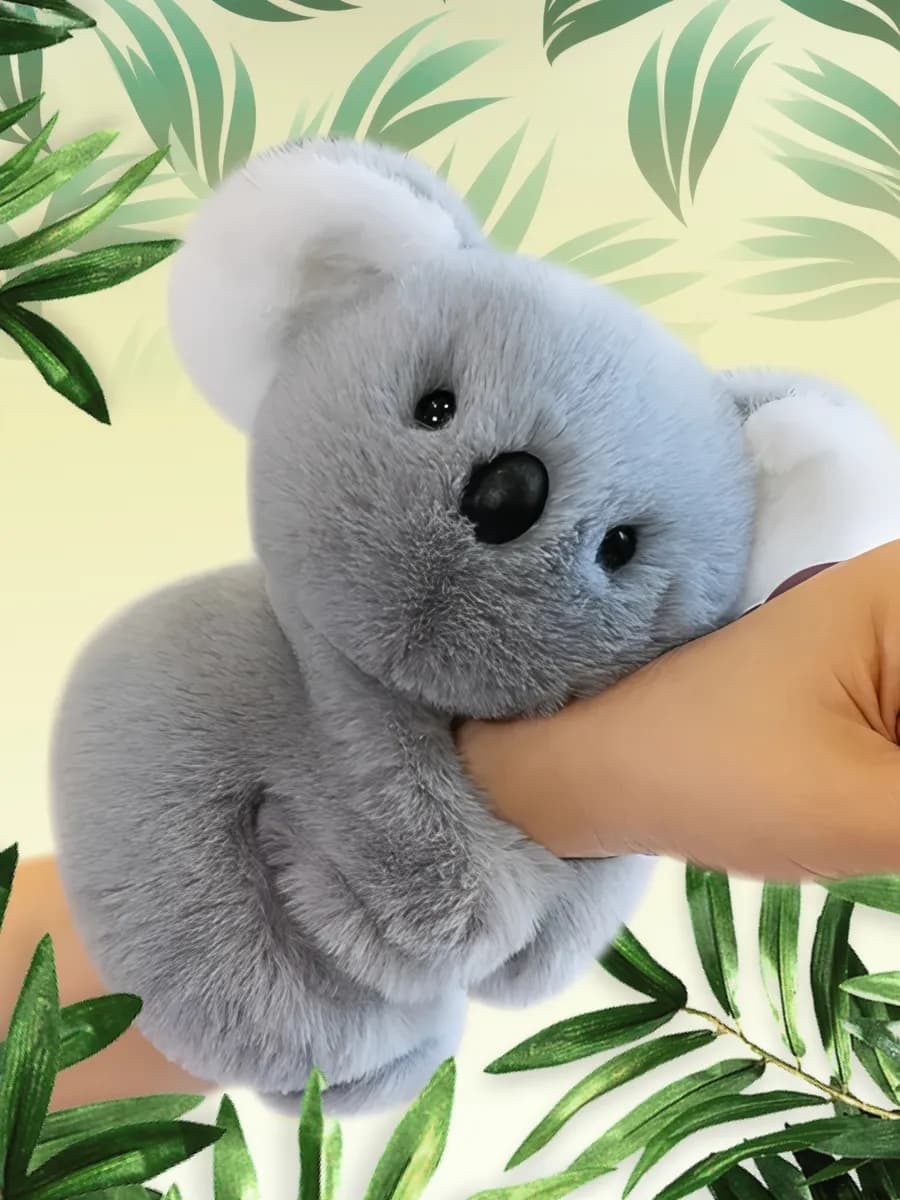 Мягкая игрушка на руку Коала детский браслет
