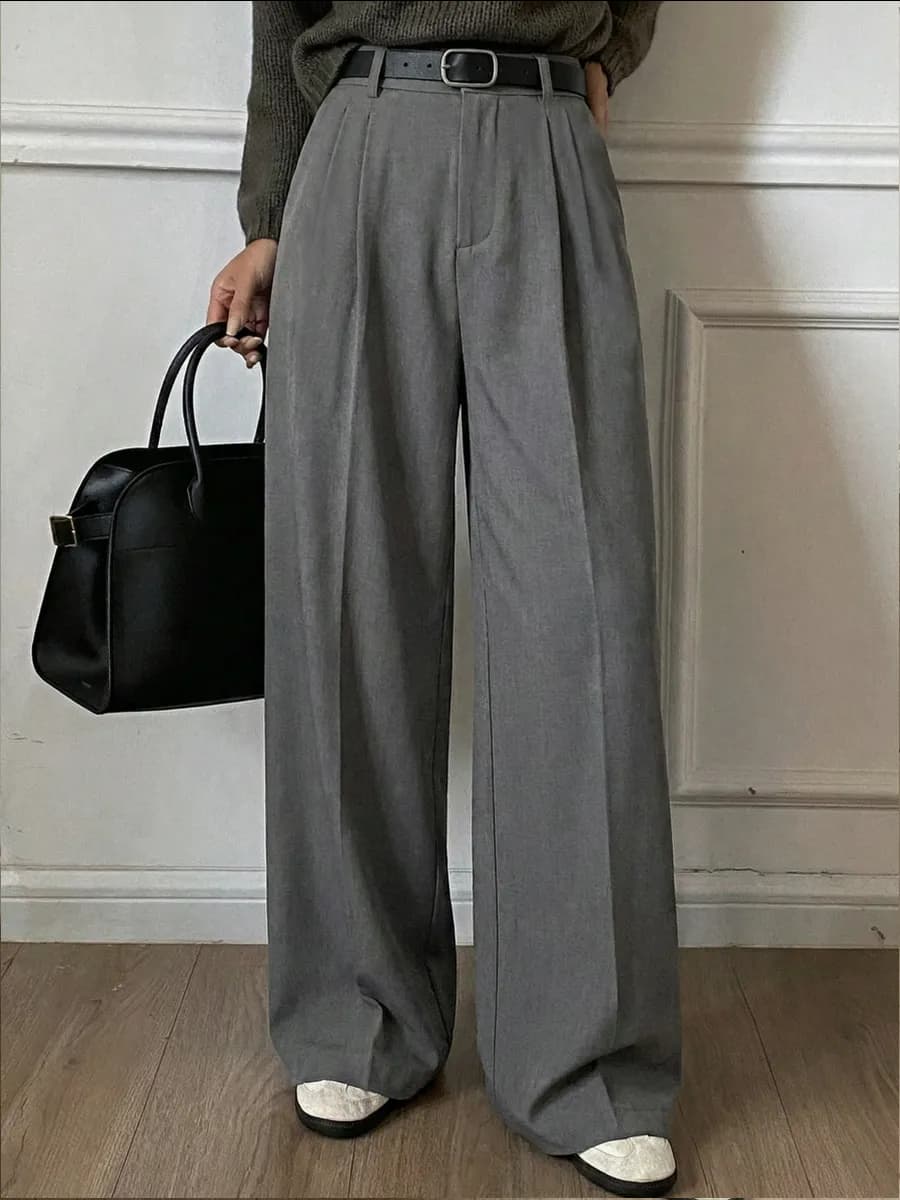 Брюки классические палаццо прямые