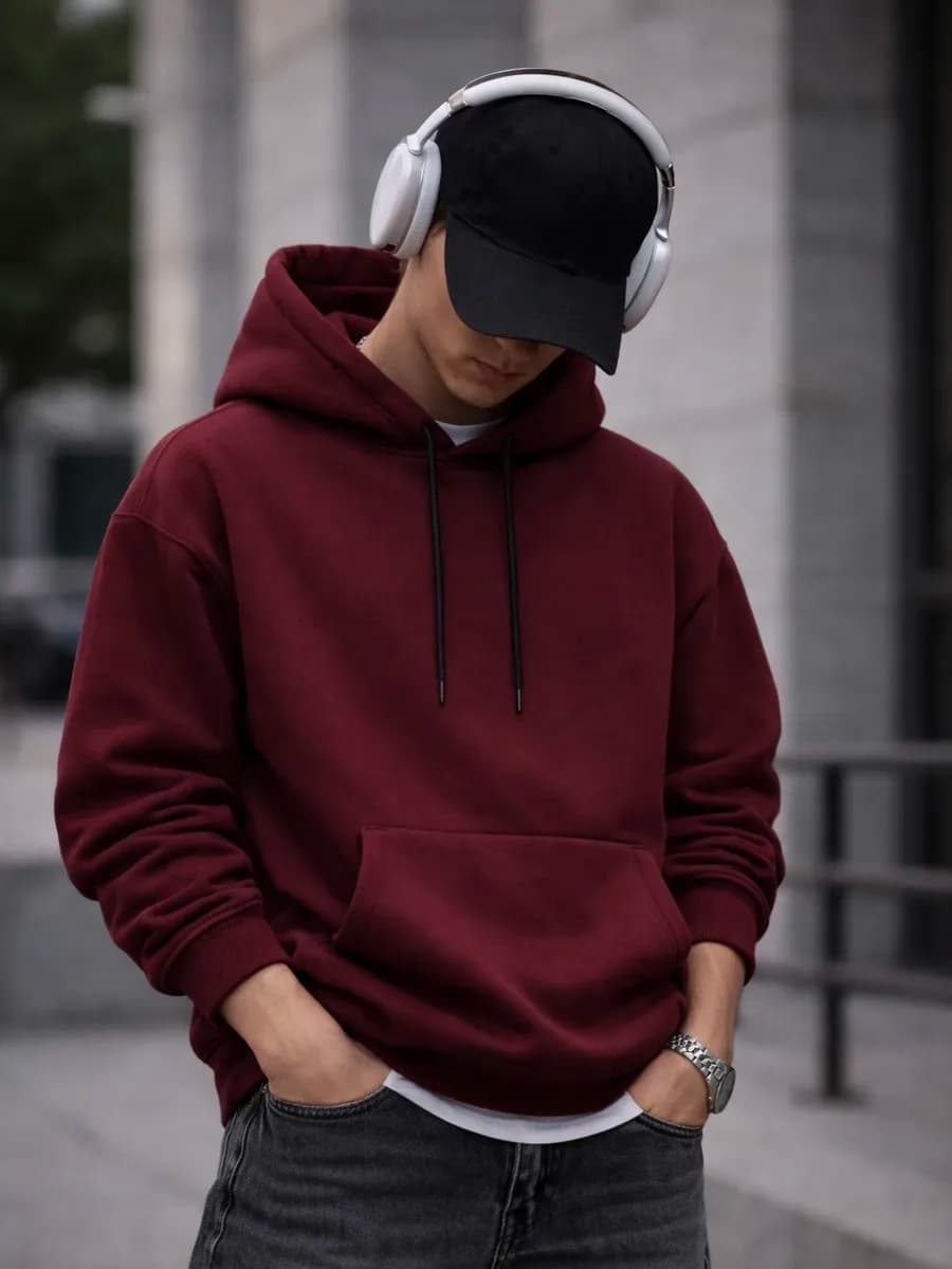 Худи оверсайз теплое