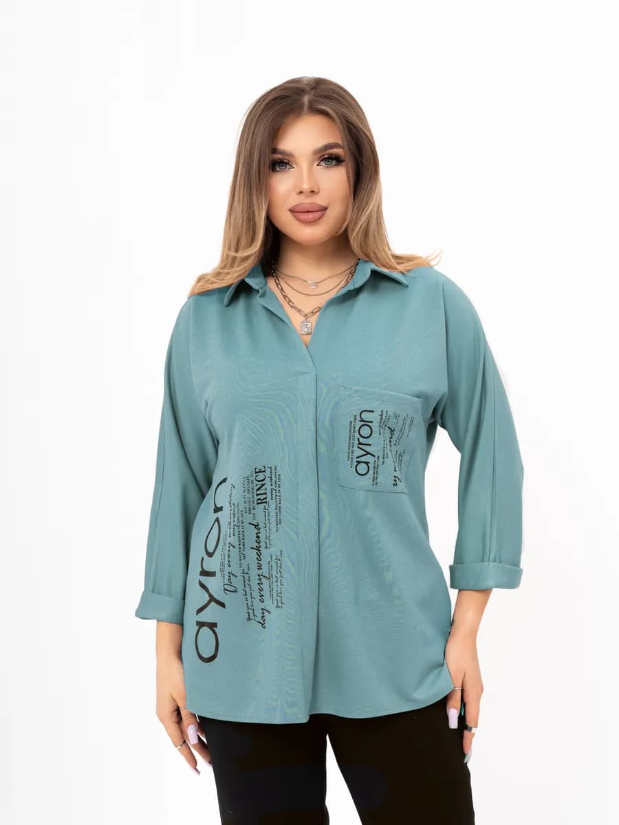 Блузка трикотажная больших размеров