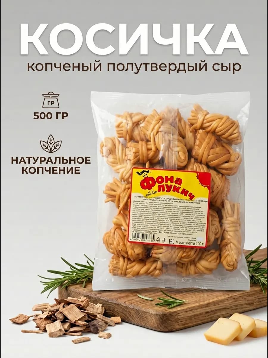 Снэк сыр косичка мини копченый сухой чечил ЗМЖ 500 гр