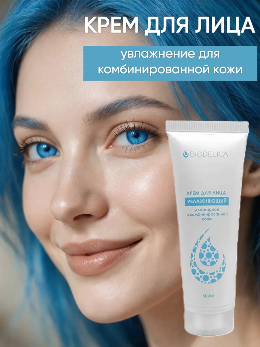 Крем для лица Увлажняющий для жирной и комбинированной кожи