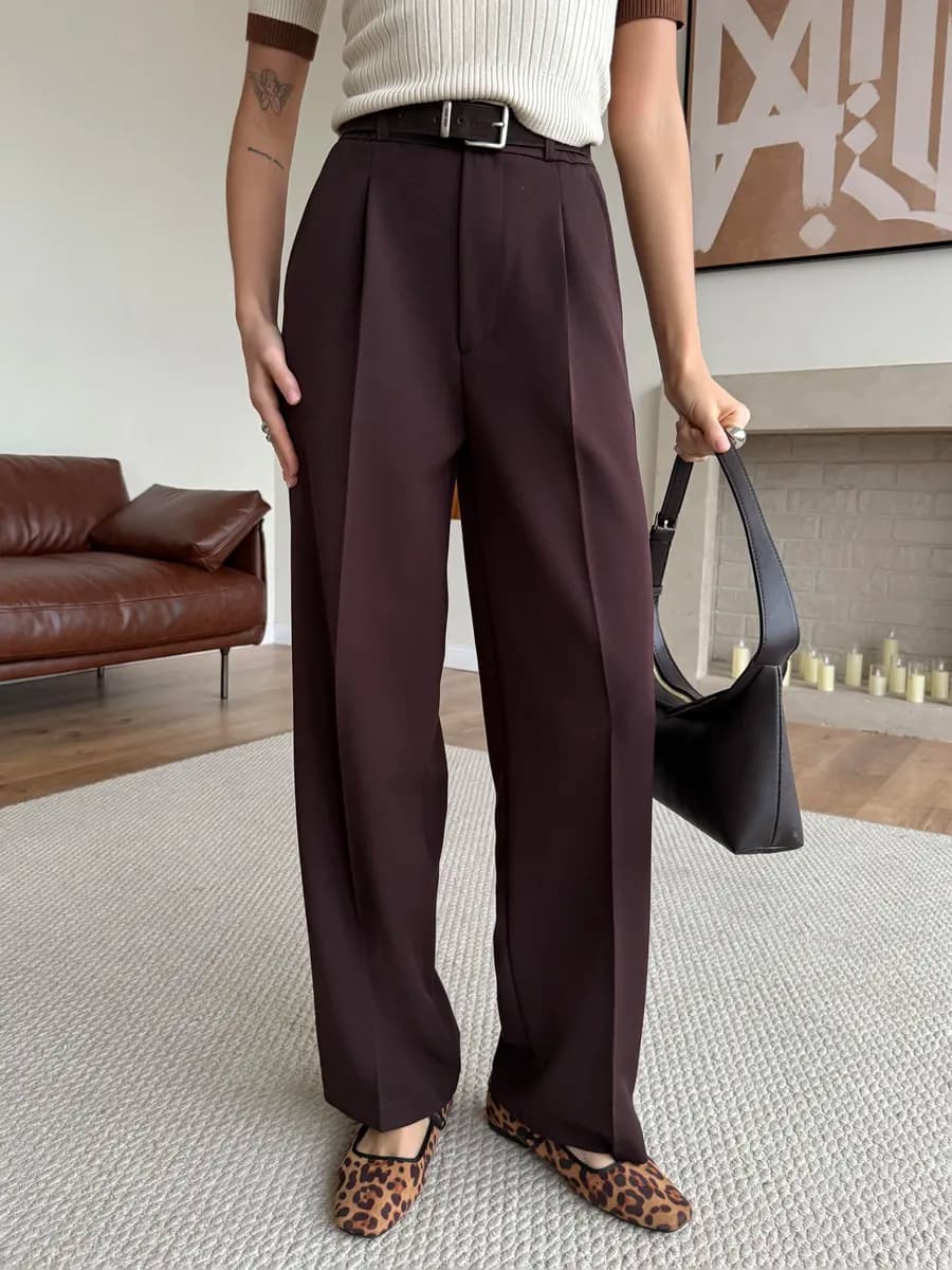 Брюки классические широкие палаццо