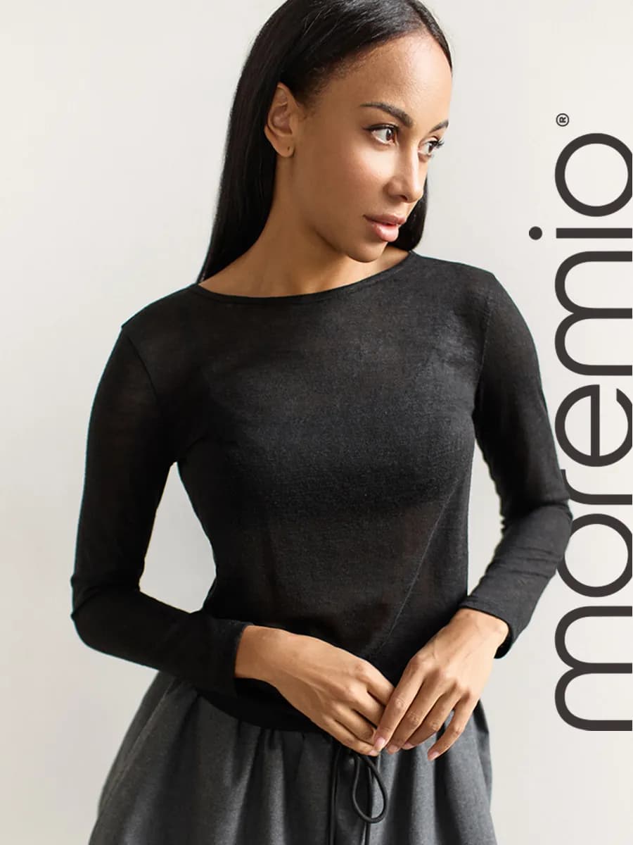 Тонкий лонгслив полупрозрачный