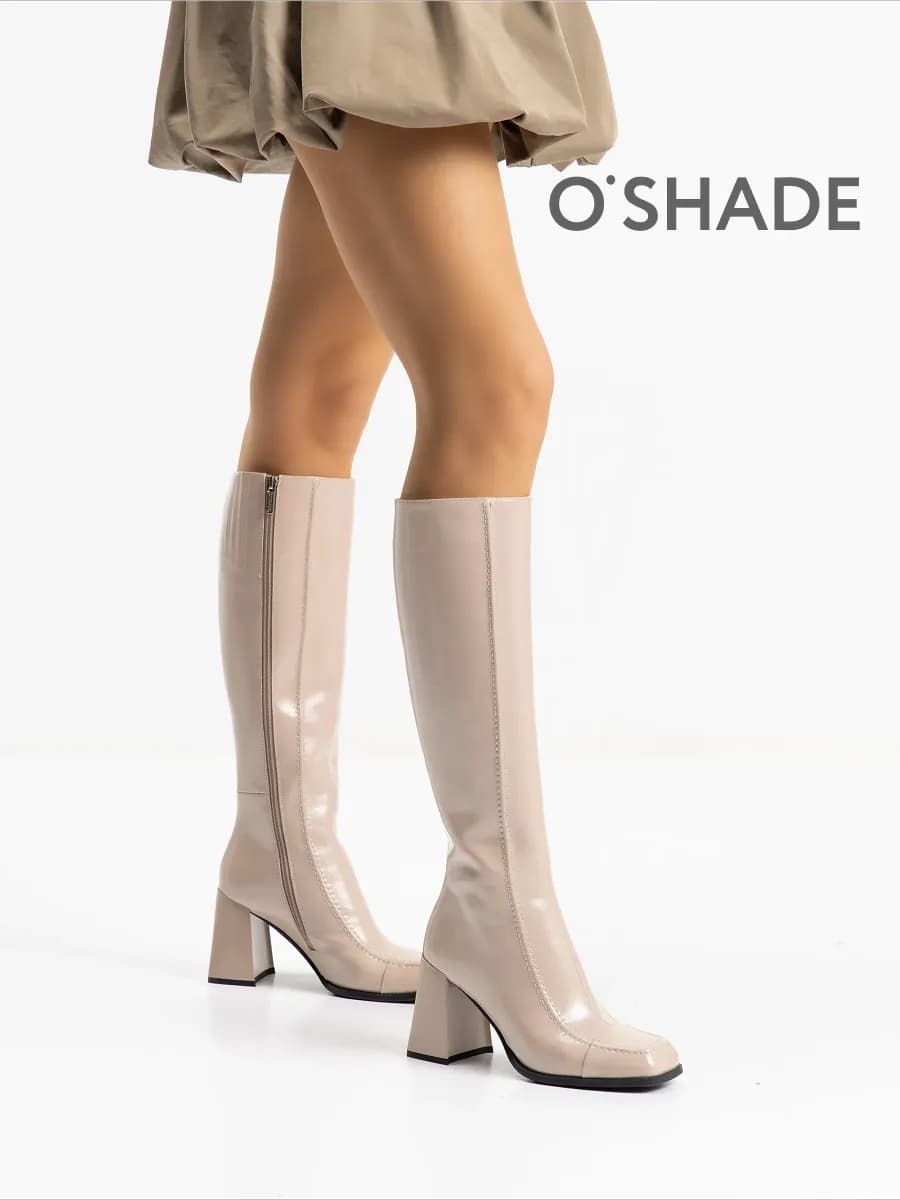 Сапоги женские демисезонные на каблуке