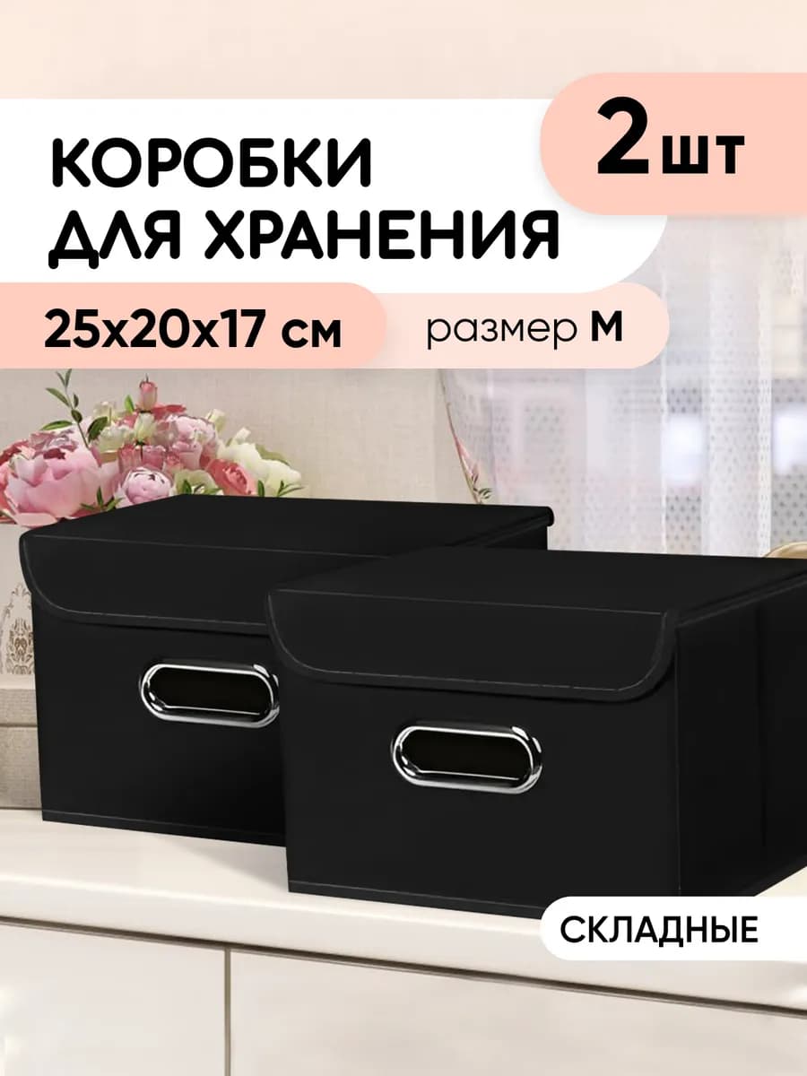 Коробки для хранения вещей, 2 шт