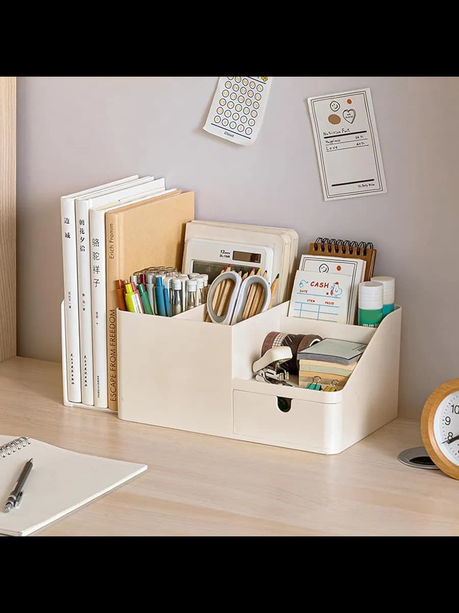 Органайзер настольный пластиковый подставка для канцелярии