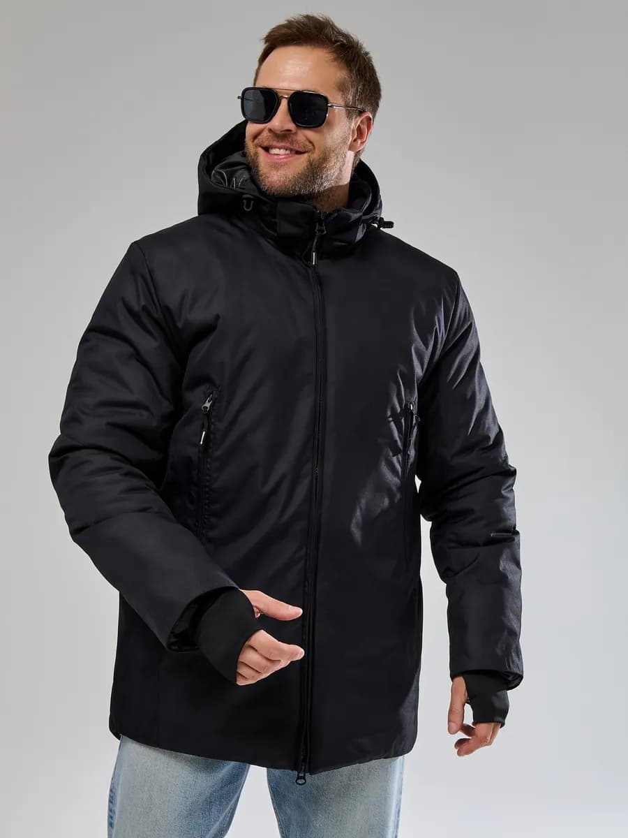 Куртка зимняя мембранная с капюшоном горнолыжная