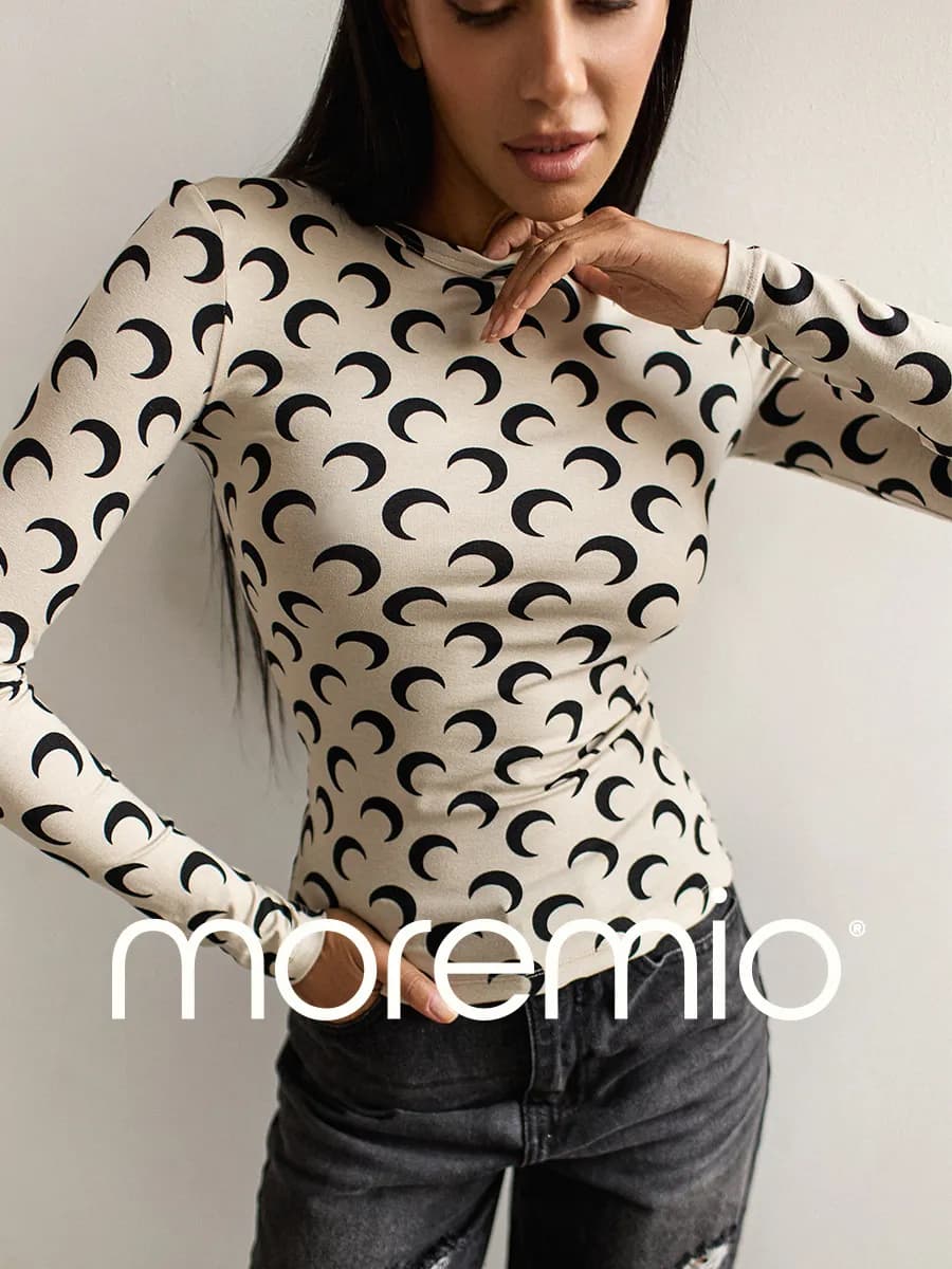 Облегающий лонгслив с принтом