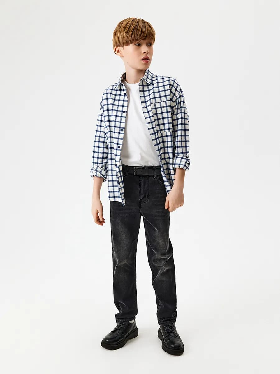 Джинсы прямые подростковые