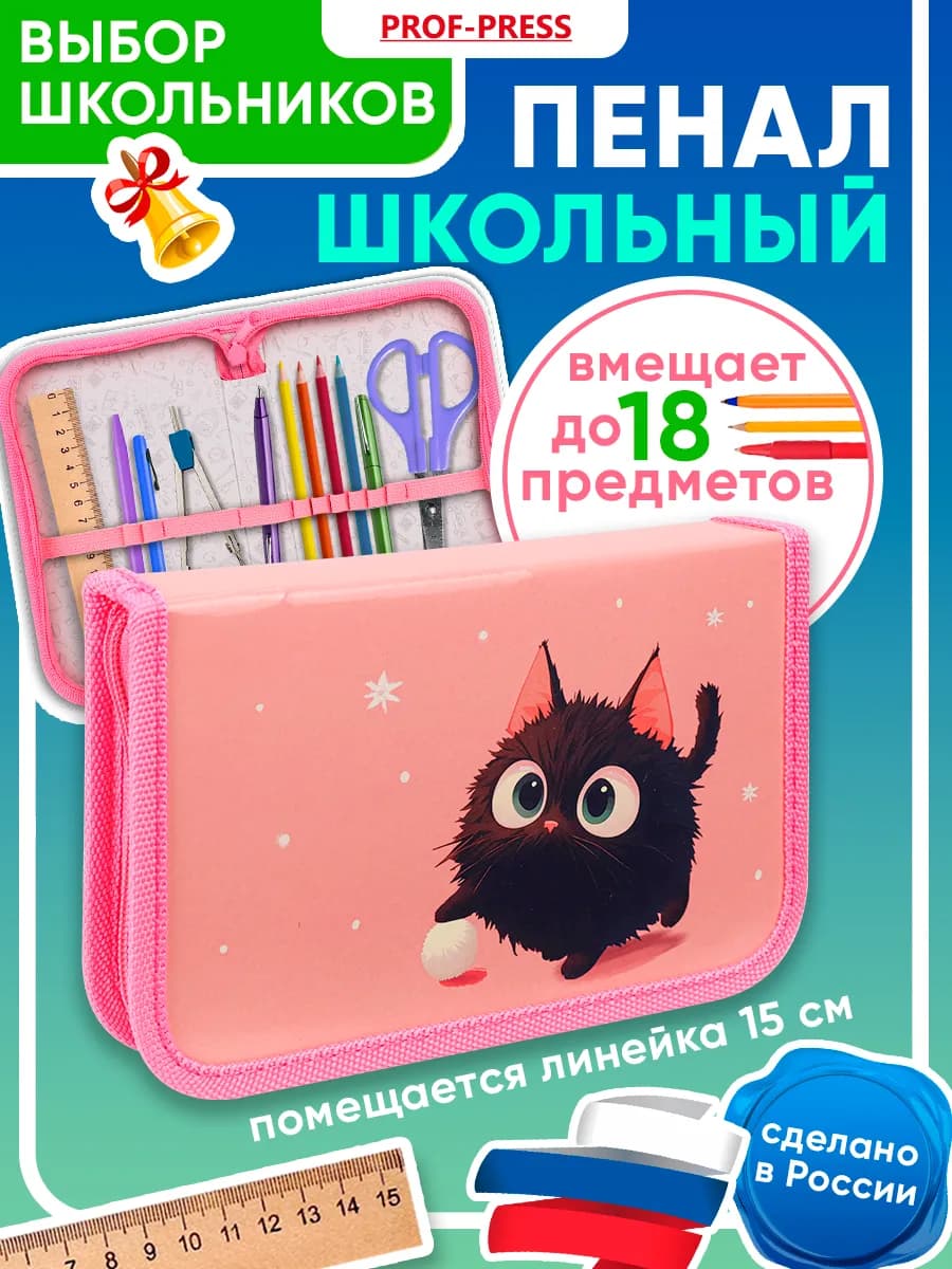 Пенал школьный для девочки