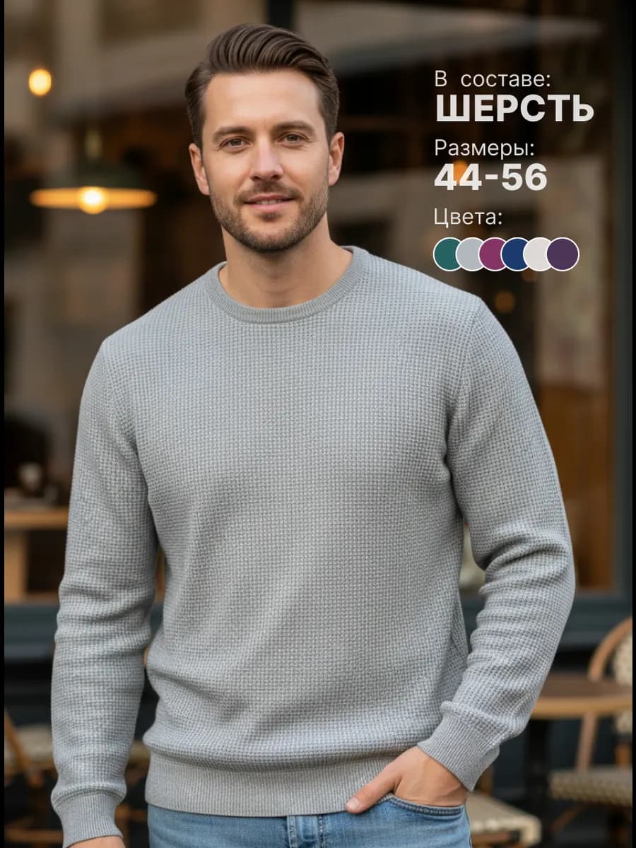 Свитер классический пуловер