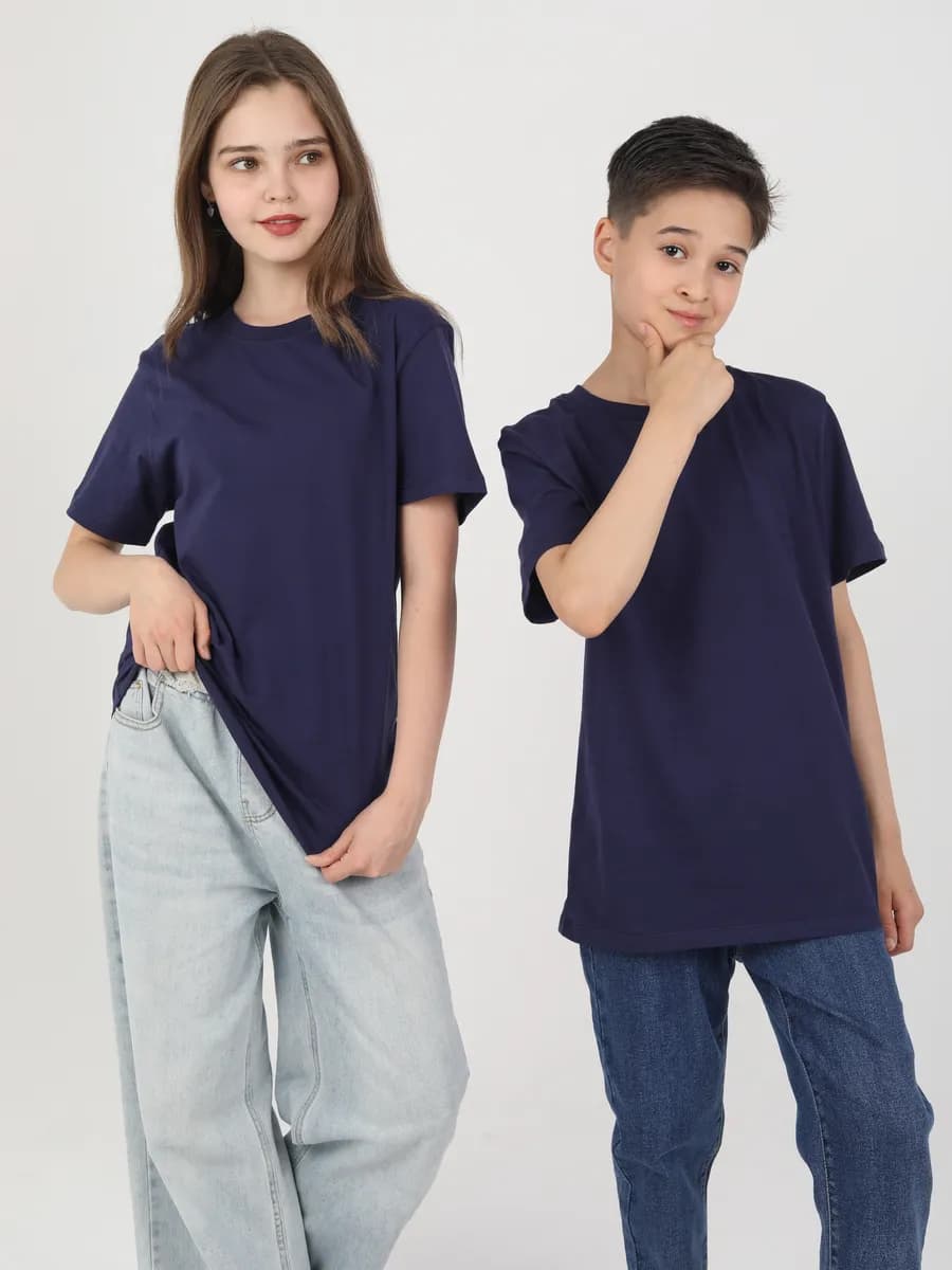 Футболка детская однотонная - фото 1