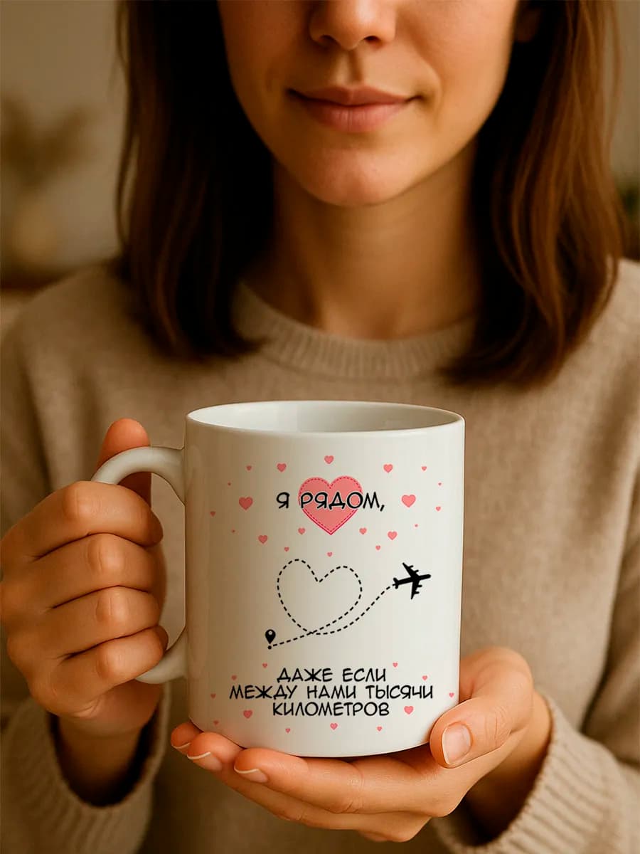 Кружка подарочная для любимых с принтом, 330 мл