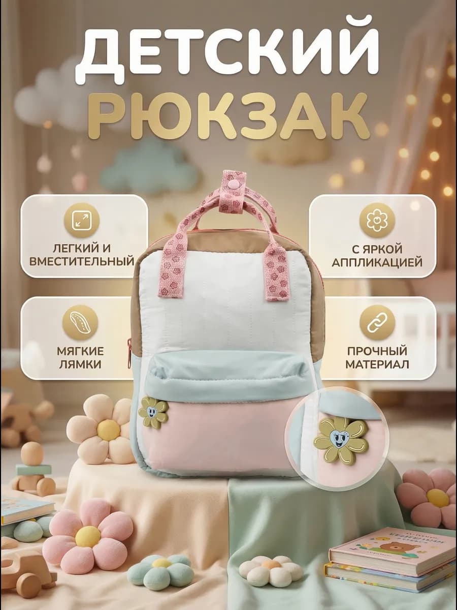 Детский рюкзак для девочки дошкольный