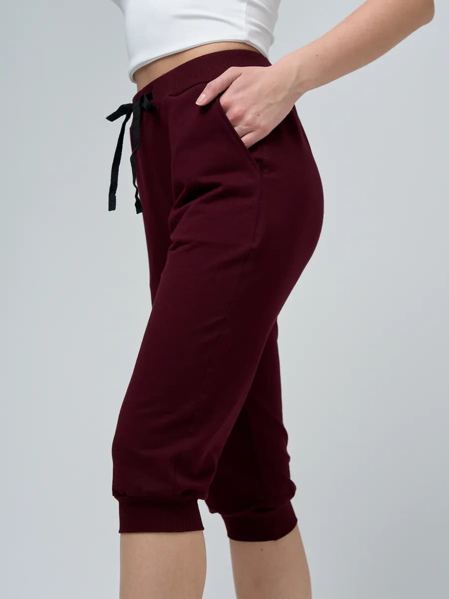 Бриджи капри спортивные трикотажные домашние