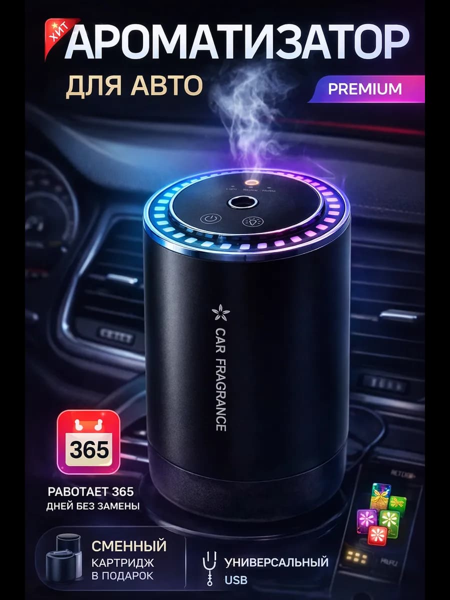 Автомобильный ароматизатор автоматический в машину