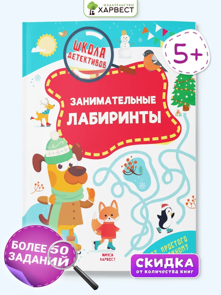 Развивающая книга Лабиринты для детей