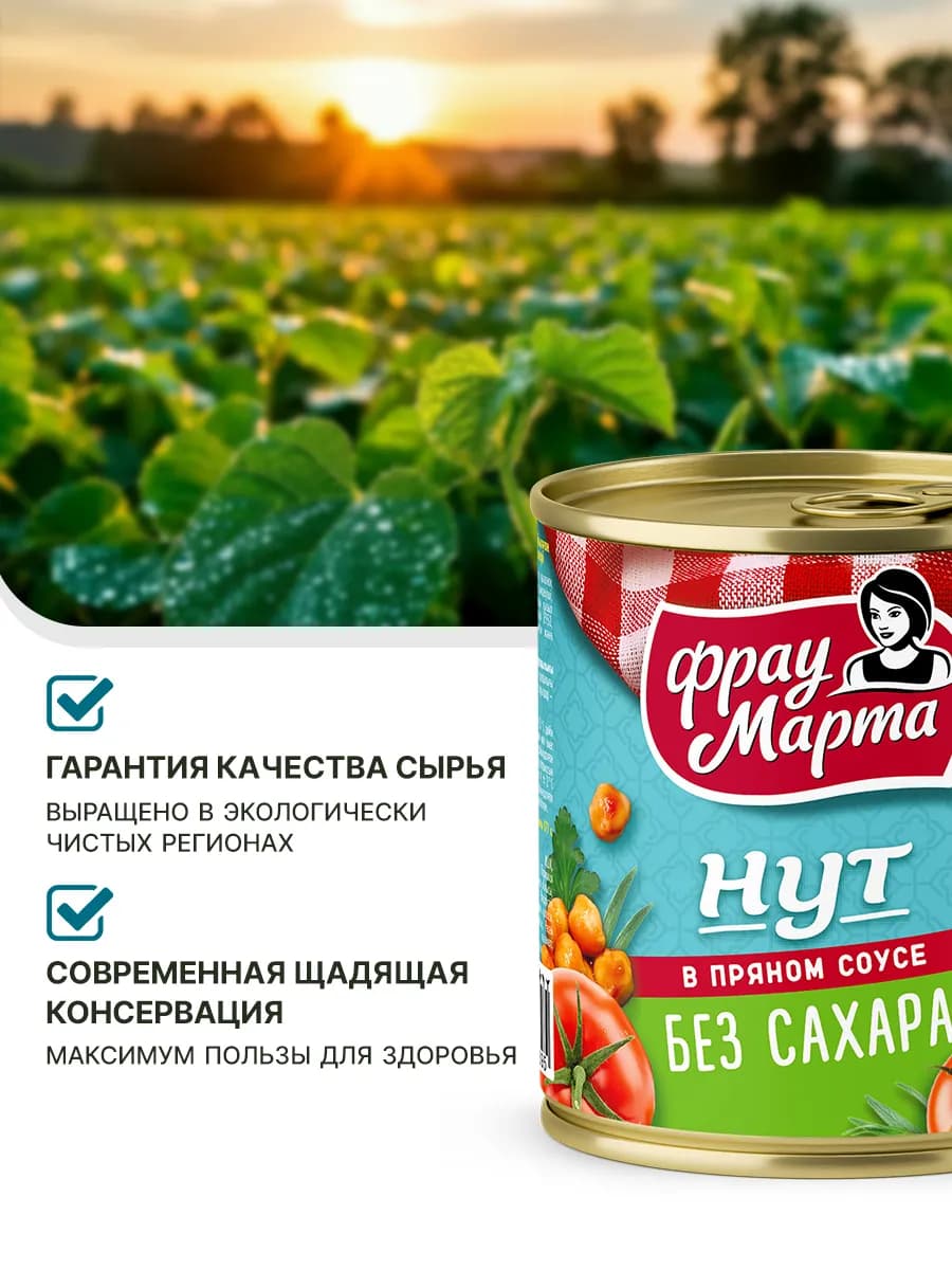 Нут консервированный в пряном соусе