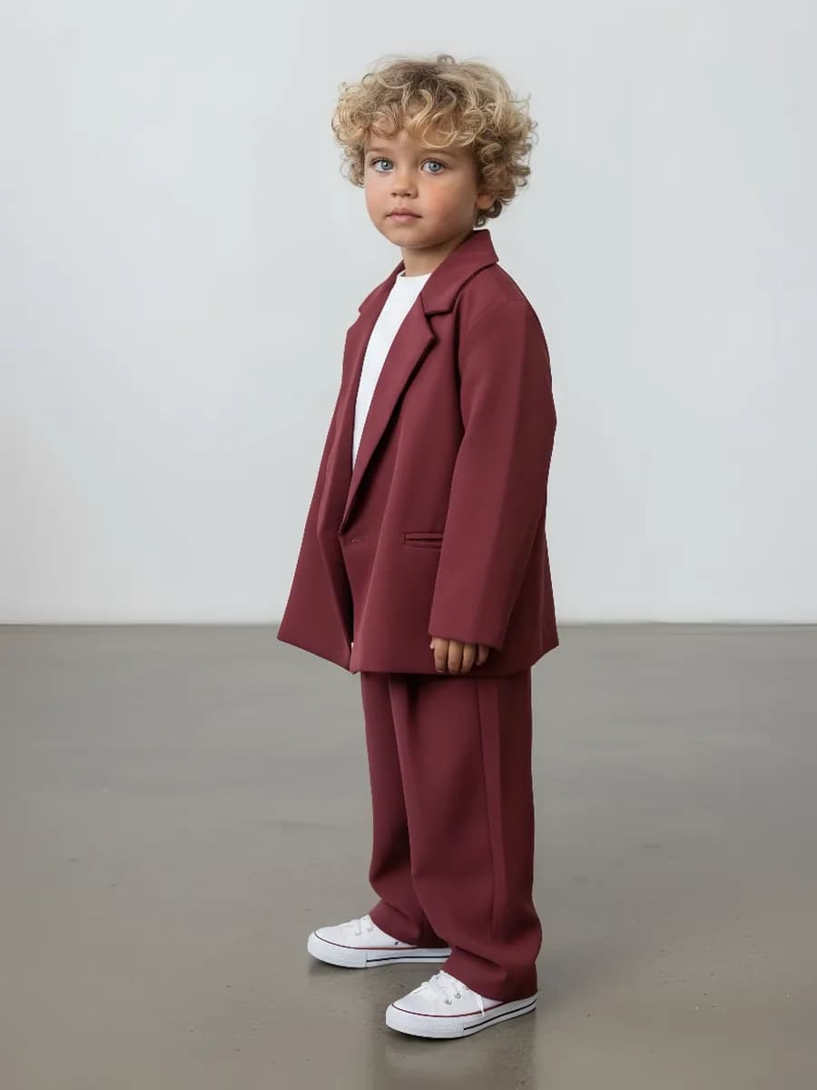 Костюм с пиджаком праздничный в садик