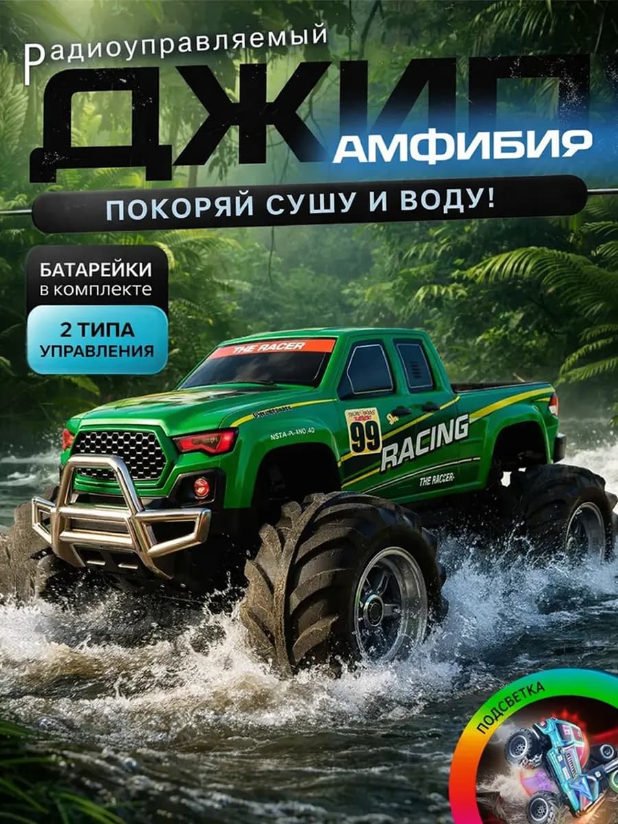 Машинка на пульте радиоуправления джип
