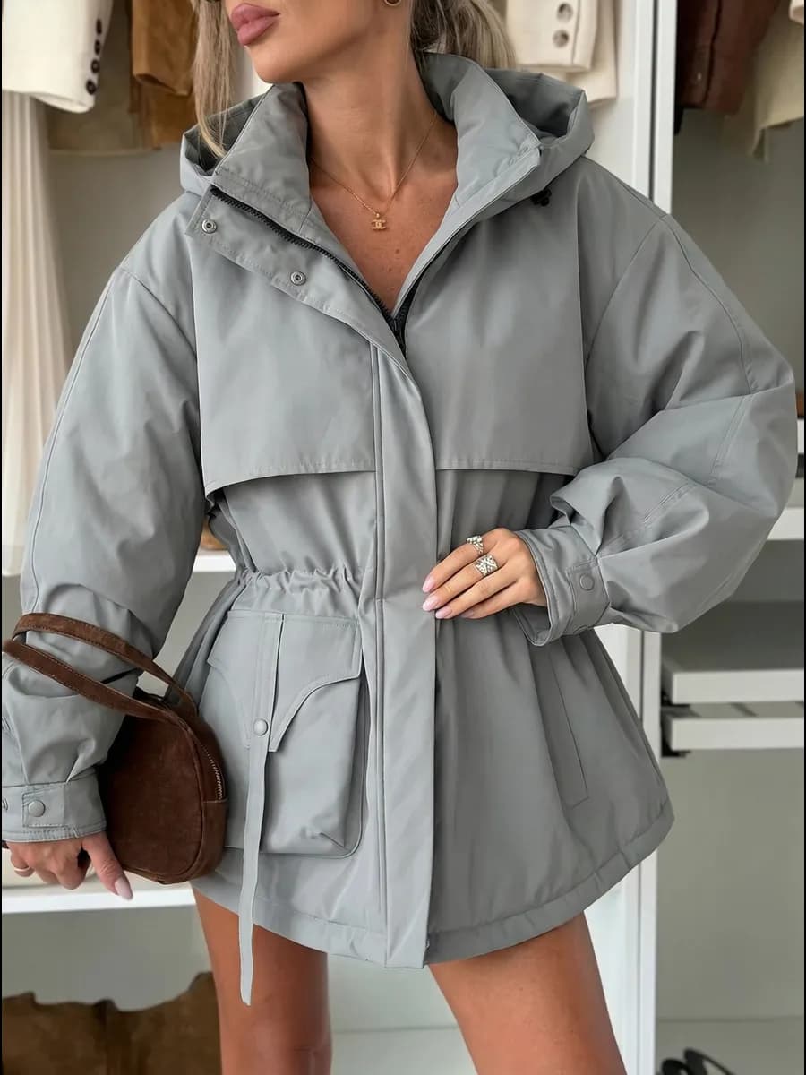 Куртка демисезонная весна парка с капюшоном