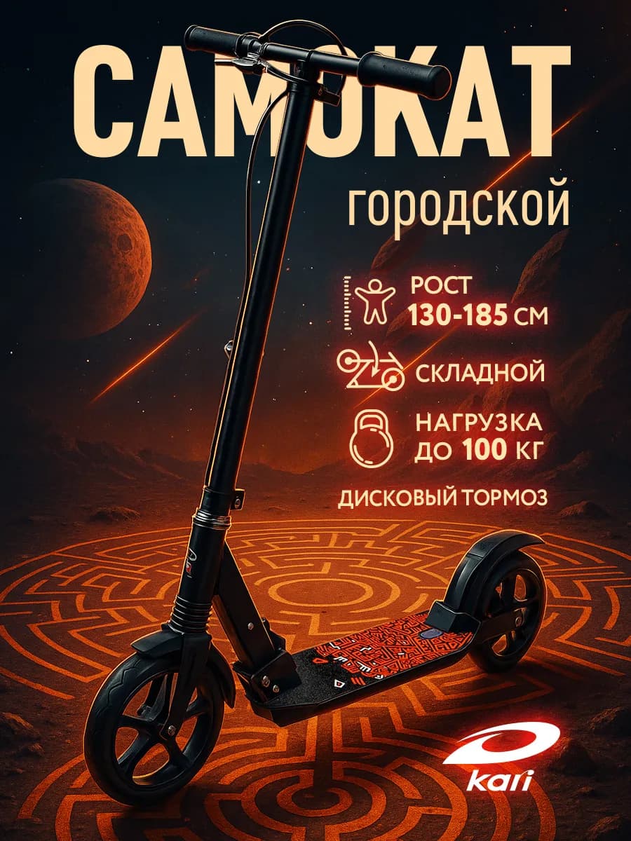 Самокат двухколесный городской, с амортизаторами, Urban Ride