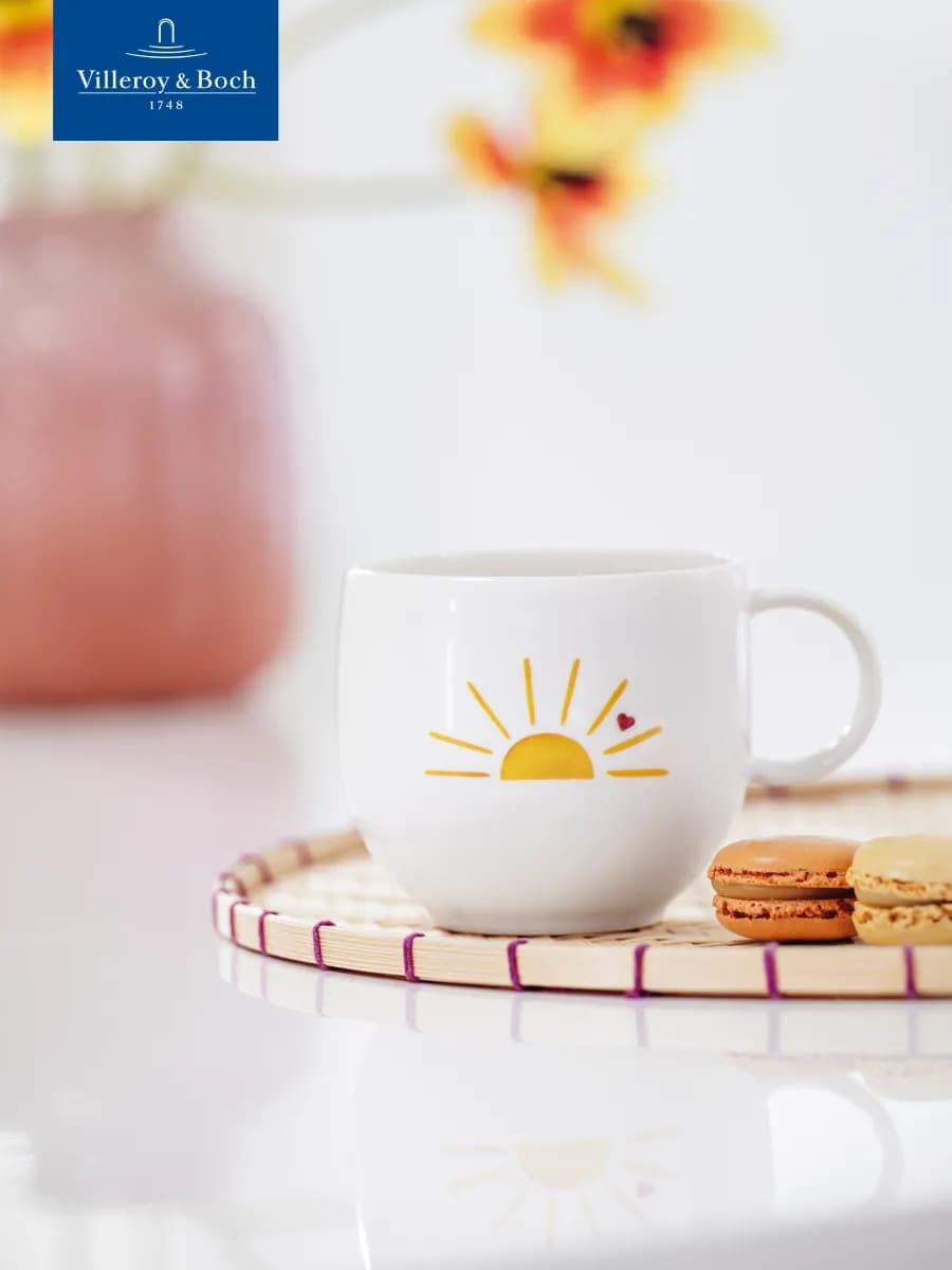 Кружка 350 мл Привет солнышко, With Love, Премиум-Фарфор