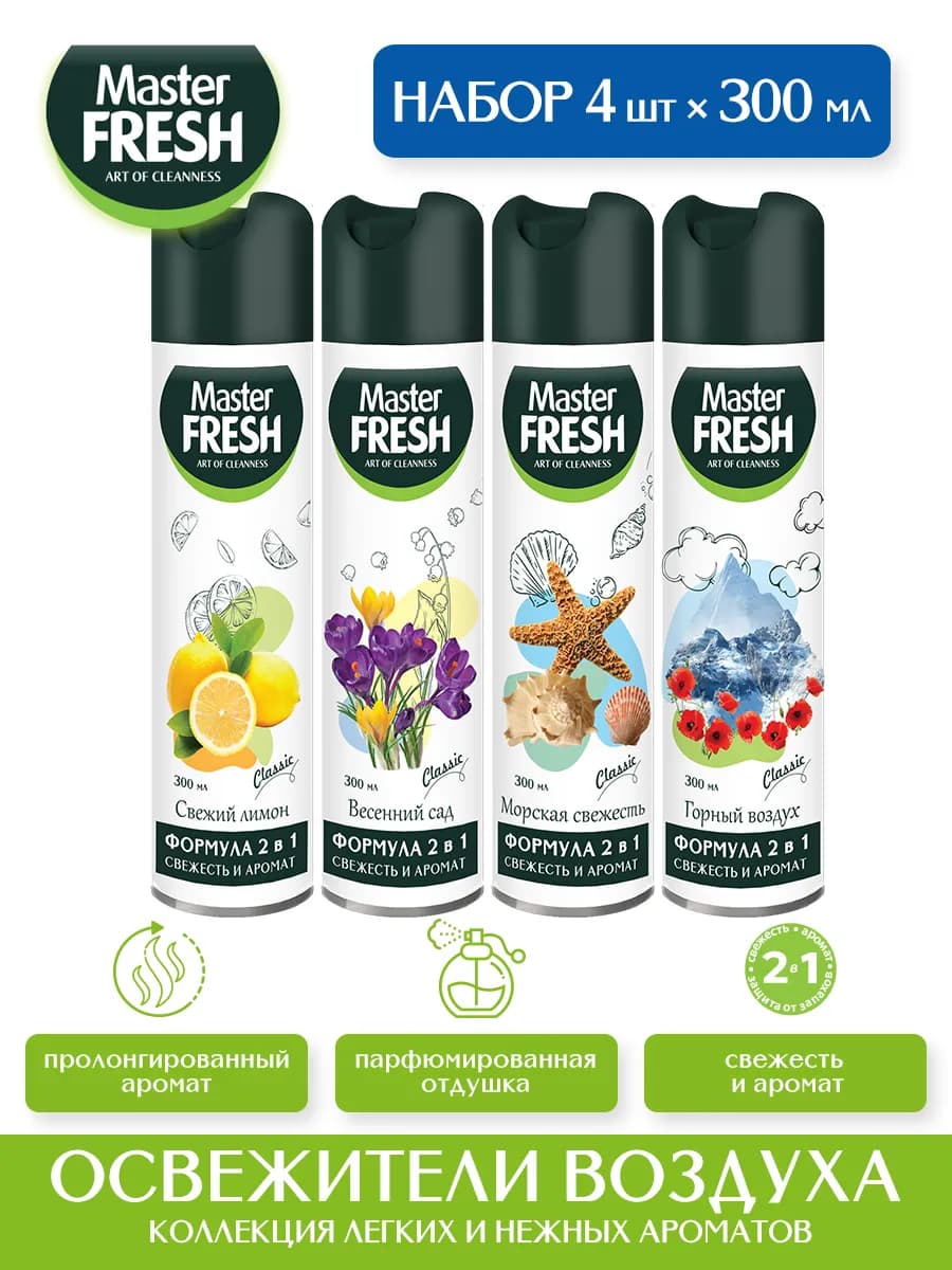 Набор освежителей воздуха CLASSIC МИКС №9 (4 шт*300 мл)