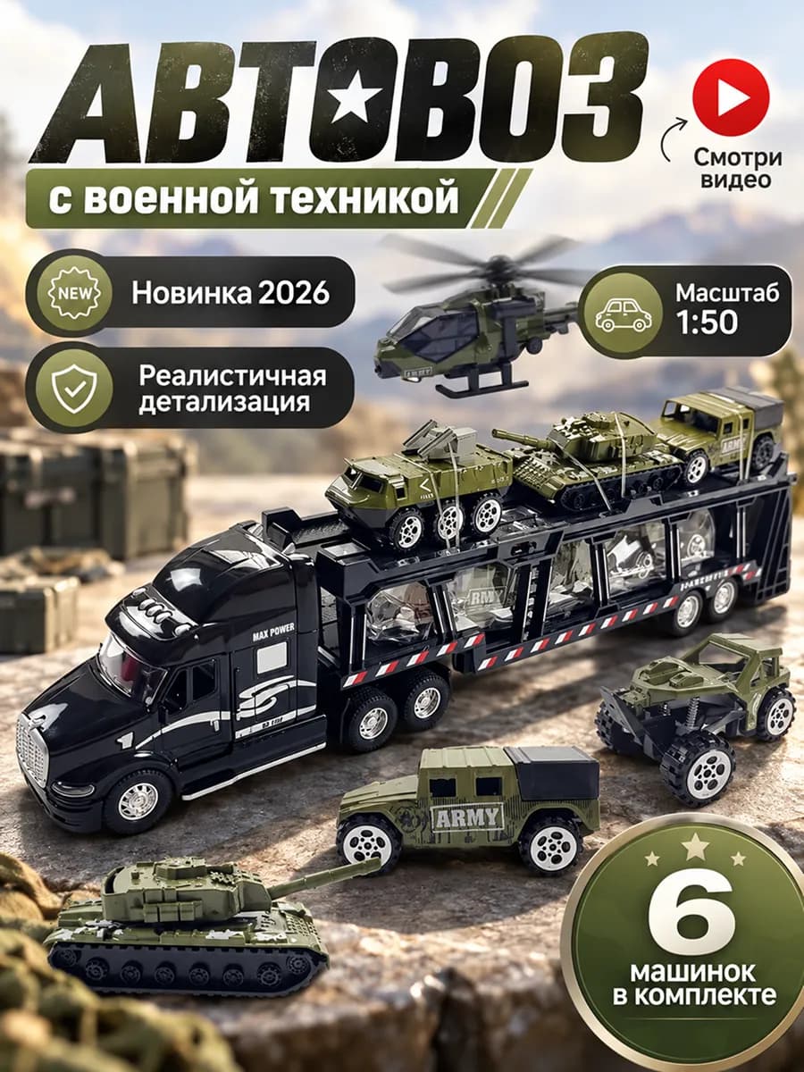 Автовоз с машинками