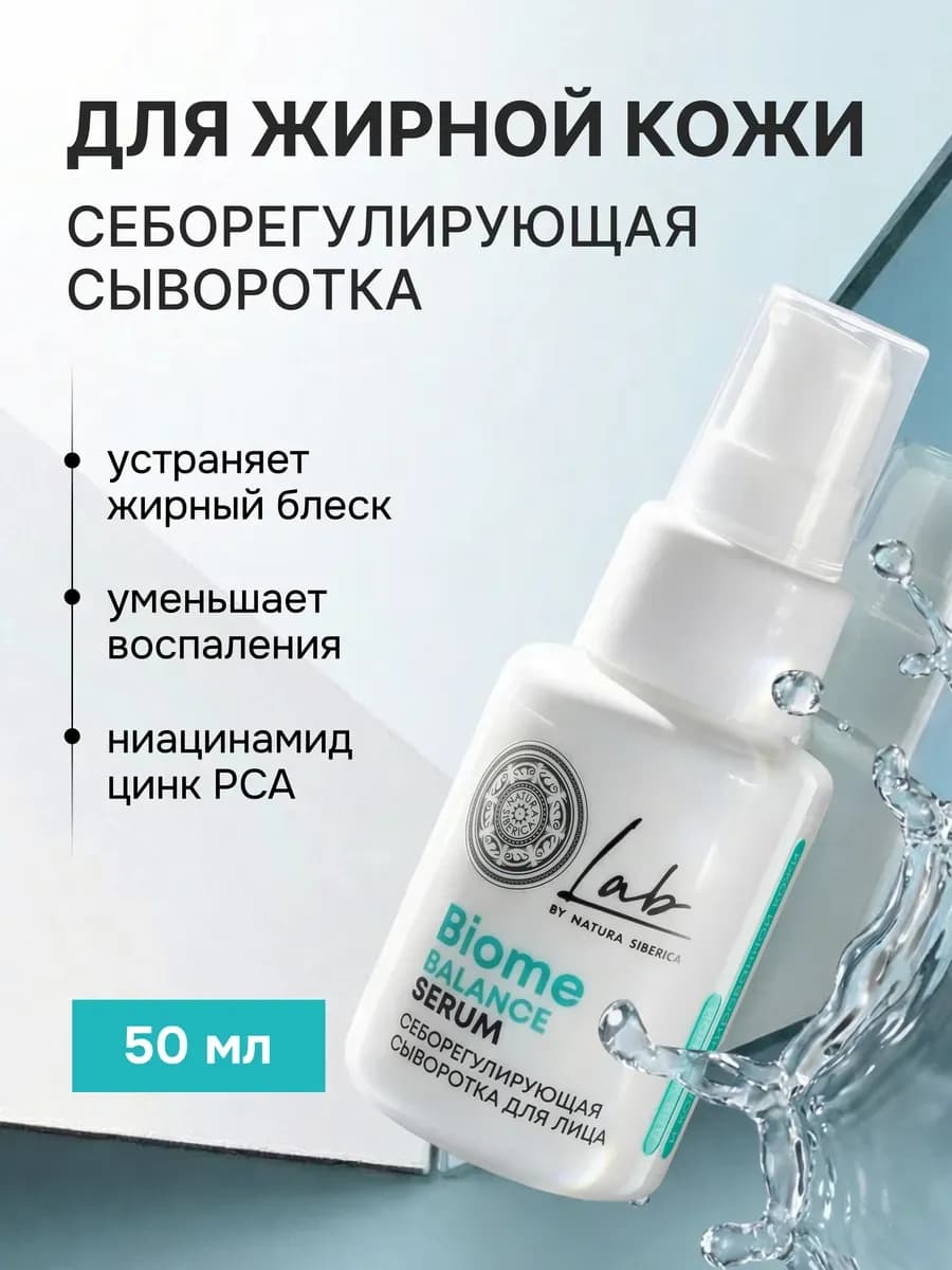 Сыворотка для лица от прыщей и постакне с ниацинамидом 50 мл