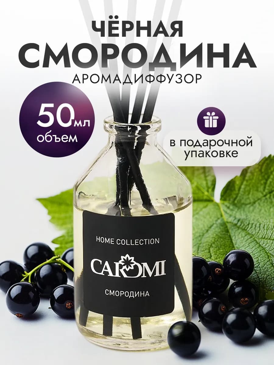 Диффузор для дома с палочками Чёрная смородина 50 мл