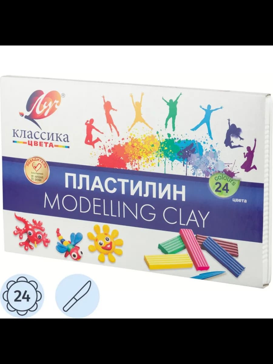 Пластилин классический 24 цвета