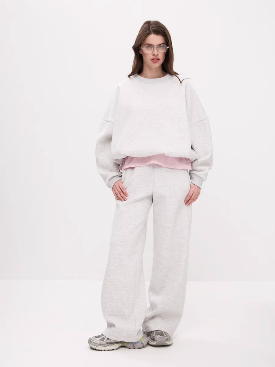 Костюм теплый оверсайз с начесом