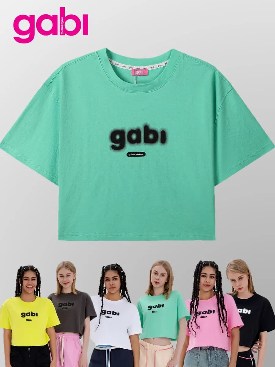 Футболка топ укороченная оверсайз кроп топ